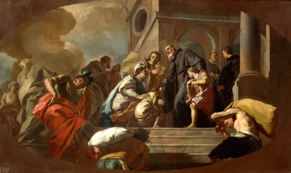 Traum des Heiligen Benedikt (Detail)