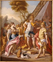 Sisygambis, die Mutter von Darius, verwechselt Hephaestion mit Alexander dem Großen