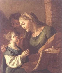 Die heilige Anna unterrichtet das Christuskind