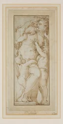Studie einer Frau und Putti