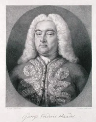 Georg Friedrich Händel (1685-1759) graviert von Frederick Christian Lewis I (1779-1856) 1828