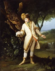 Porträt des Schauspielers William Powell (1735-1769) als 