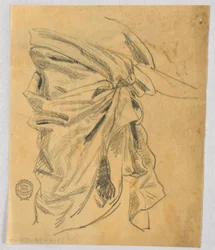 Studie von Draperien