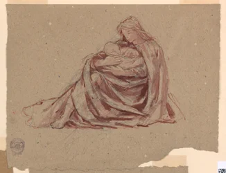 Studie für "Barmherzigkeit," St. Bartholomew