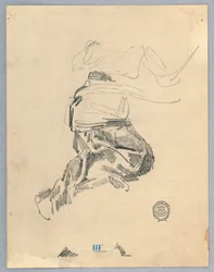 Studie von Draperien