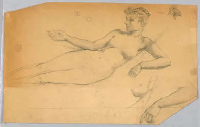 Studie einer nackten Figur