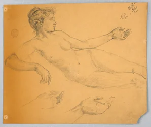 Studie einer nackten Figur