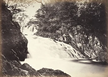 Bettws-y-Coed, die Swallow Falls von unten (696)