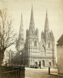 Lichfield Kathedrale, Staffordshire, ca. 1860