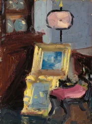 Interieur mit einem Stuhl