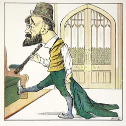 Starker T, Illustration aus dem Struwwelpeter-Alphabet, Vers von Harold Begbie (1871-1929)