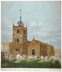 Kirche St. Paul, Shadwell, London, um 1810