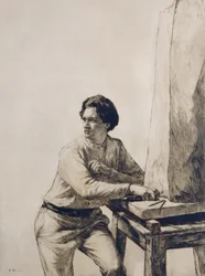 Porträt von Jacob Epstein (1880-1959)