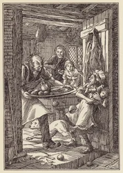 Illustration für Die Grille an der Herdstelle von Charles Dickens