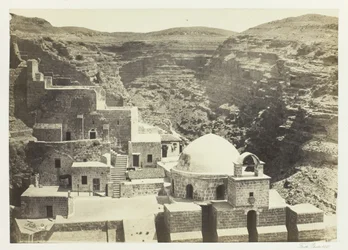 Kloster Mar-Saba, in der Nähe von Jerusalem, 1857