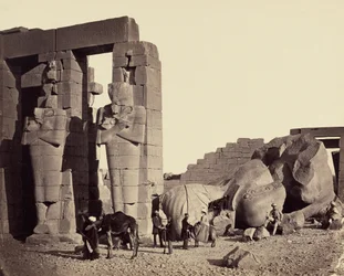 Gefallener Koloss aus dem Ramesseum, Theben