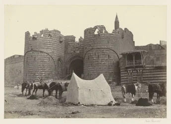 Blick auf Bab al-Azab, Tor zur Zitadelle von Kairo