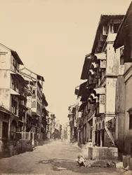 Einheimische Häuser im Fort, Bombay