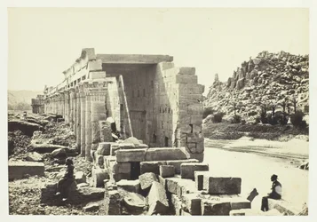 Die Kolonnade, Insel Philä, 1857