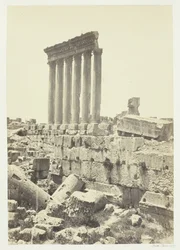 Die großen Säulen von Baalbek, 1857