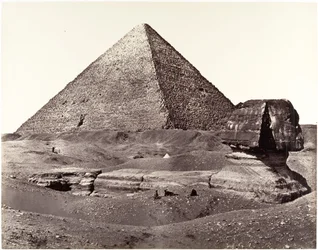 Die Große Pyramide und die Große Sphinx