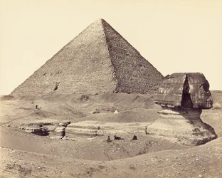 Die Große Pyramide und die Sphinx