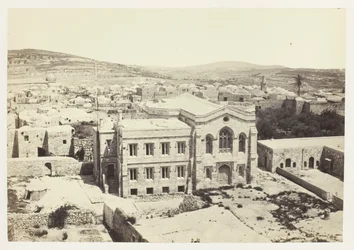 Die neue englische Kirche vom Turm des Hippikus, Jerusalem