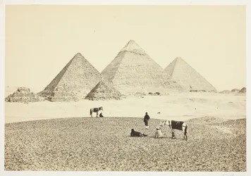 Die Pyramiden von El Geezeh, vom Südwesten