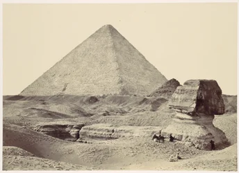 Die Sphinx und die Große Pyramide, Gizeh