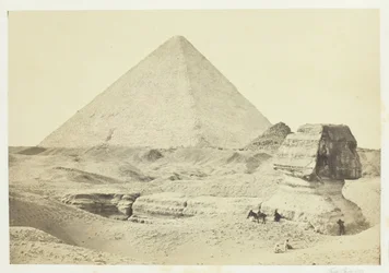 Die Sphinx und die Große Pyramide, Gizeh, 1857