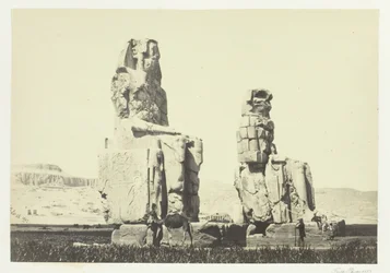 Die Statuen von Memnon, Ebene von Theben