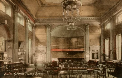 Grand Pump Room, Bath, Somerset, spätes 19. oder frühes 20. Jahrhundert