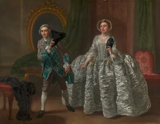 David Garrick und Mrs. Pritchard in Benjamin Hoadleys "The Suspicious Husband"