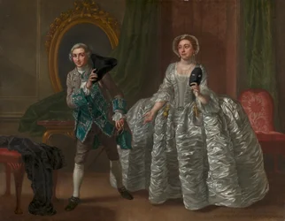 David Garrick und Mrs. Pritchard in Benjamin Hoadleys "The Suspicious Husband"