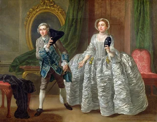 David Garrick und Mrs Pritchard in 