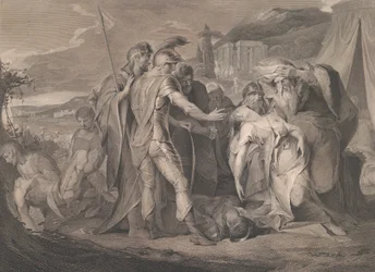 König Lear weint über den Körper von Cordelia, Shakespeare, König Lear, Akt 5, Szene...