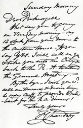 Ein Brief von Francis Leggatt Chantrey, 1839