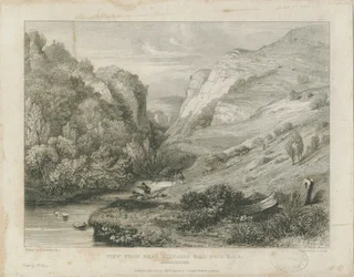 Dovedale - Landschaft (Gravur)