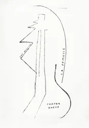 Poemes et Dessins de la Fille nee sans Mere, Nr.23, veröffentlicht von Imprimeries Reunies, Lausanne