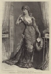 Madame Modjeska als Constance, in Heartsease, im Royal Court Theatre