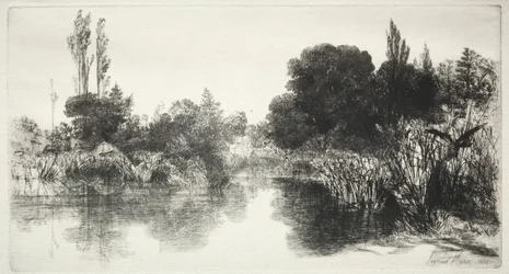 Shere Mill Pond Die größere Platte, 1860
