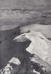 Montblanc-Massiv: Der Gipfelgrat des Mont Blanc