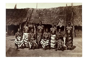 Die Frauen von König George, Opobo, in der Nähe von Calabar, Nigeria, ca. 1870