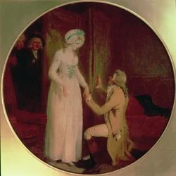Junger Marlow und Miss Hardcastle, Szene aus 