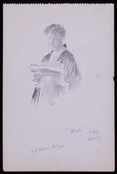 Porträt von Miss Eleanor Hellyer