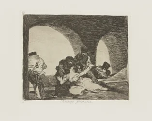 Bittere Anwesenheit, pl. 13 aus der Serie Los desastres de la guerra (Die Schrecken des Krieges)