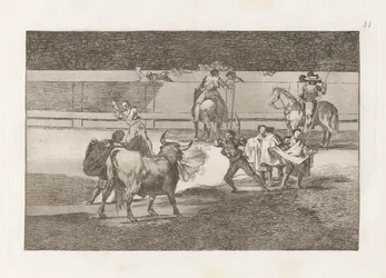 Banderillas de Fuego, Platte 31 aus La tauromaquia