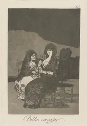 Bellos consejos. (Schöne Lehren.), pl. 15 aus der Serie Los caprichos