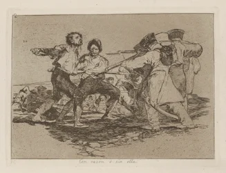 Mit Recht oder Unrecht, Platte 2 aus der Serie Die Schrecken des Krieges