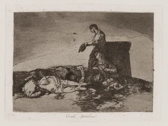 Grausame Geschichte des Leids, Platte 48 aus der Serie Los desastres de la guerra (Die Schrecken des Krieges)